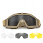 Christmas gifts for husband or boyfriend
 Tactical Safety Goggles with 3 Interchangeable Lenses, Wind & Dust Protection for Outdoor & Tactical Use(khaki)