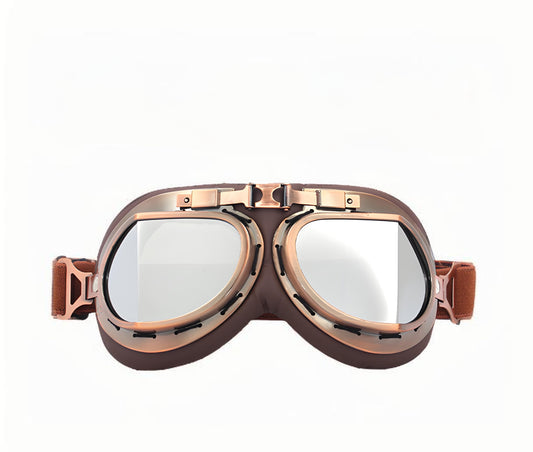 Christmas gifts for husband or boyfriend
 Vintage Steampunk Motorcycle Goggles-Retro Style, Dust & Wind Protection for Aussie Riders & Adventurers(silver)
