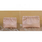 Leather Cosmetic Bag Set, Big & Small "Twinkle Little Star" Makeup Organizer for Travel & Daily Use(pink)