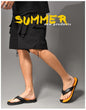 Men's Flip Flops with EVA-PVC Dual Sole, 3 Colors (Orange/Grey/Green) for Comfort & Slip-Resistance(grey)