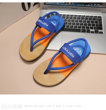 EVA Lightweight Thick-Sole Beach Slippers for Casual & Sports(royal blue-45)