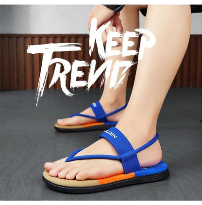 EVA Lightweight Thick-Sole Beach Slippers for Casual & Sports(royal blue-45)