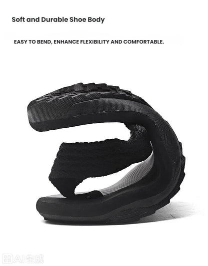 Men's Outdoor Non-Slip Flip Flops, 6 Colors EVA Lightweight Thick-Sole Beach Sandals for Casual & Sports(black and green-39)