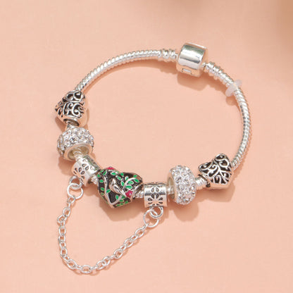Love Bird Drip Oil Bracelet(19cm)