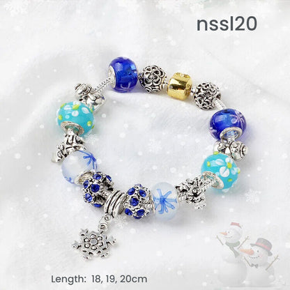 10 Styles Charm Bracelets Set: Colorful Alloy & Glass Beaded Bracelets,Buy 3 for Better Price(triple)