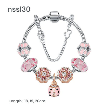 11 Styles Charm Bracelets Set,Colorful Alloy & Glass Beaded Bracelets,Buy 3 for Better Price(triple)