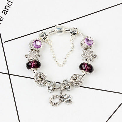 Combo Deal: Tortoise Bead, Purple Floral, Blue Starry Sky Bracelets - Mix & Match,Buy 2 for Better Price(double-18cm)