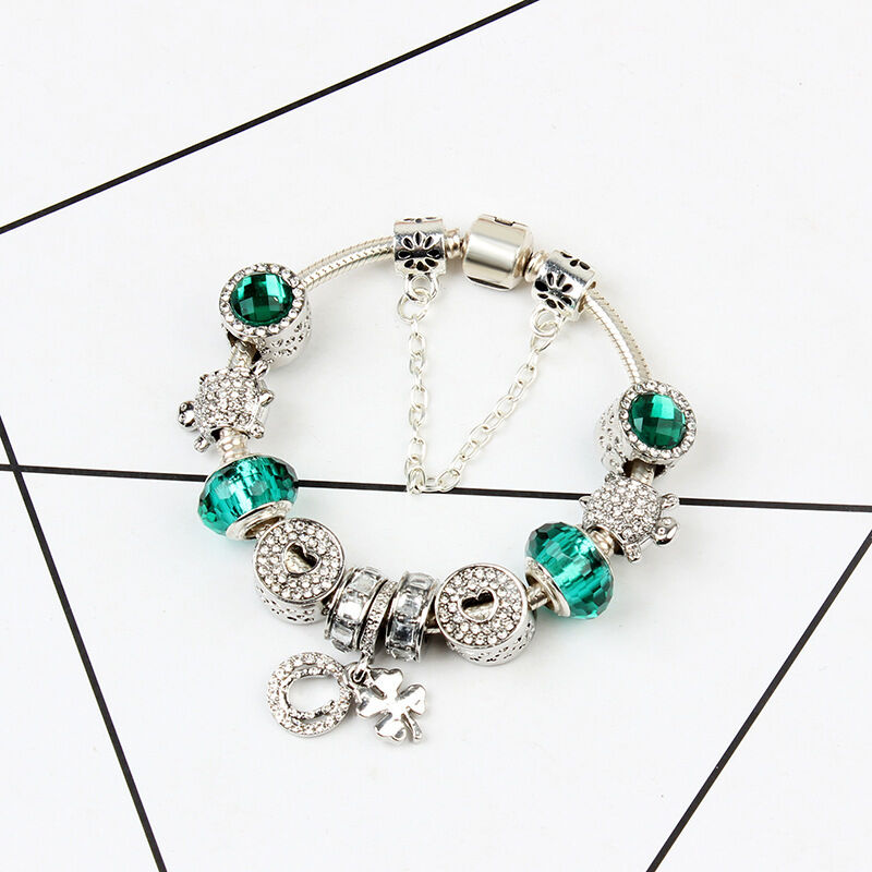 Combo Deal: Tortoise Bead, Purple Floral, Blue Starry Sky Bracelets - Mix & Match,Buy 2 for Better Price(double-19cm)