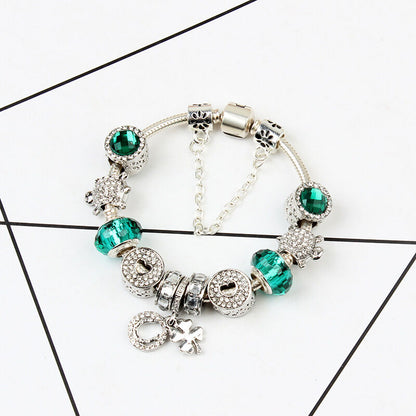Combo Deal: Tortoise Bead, Purple Floral, Blue Starry Sky Bracelets - Mix & Match,Buy 2 for Better Price(double-19cm)