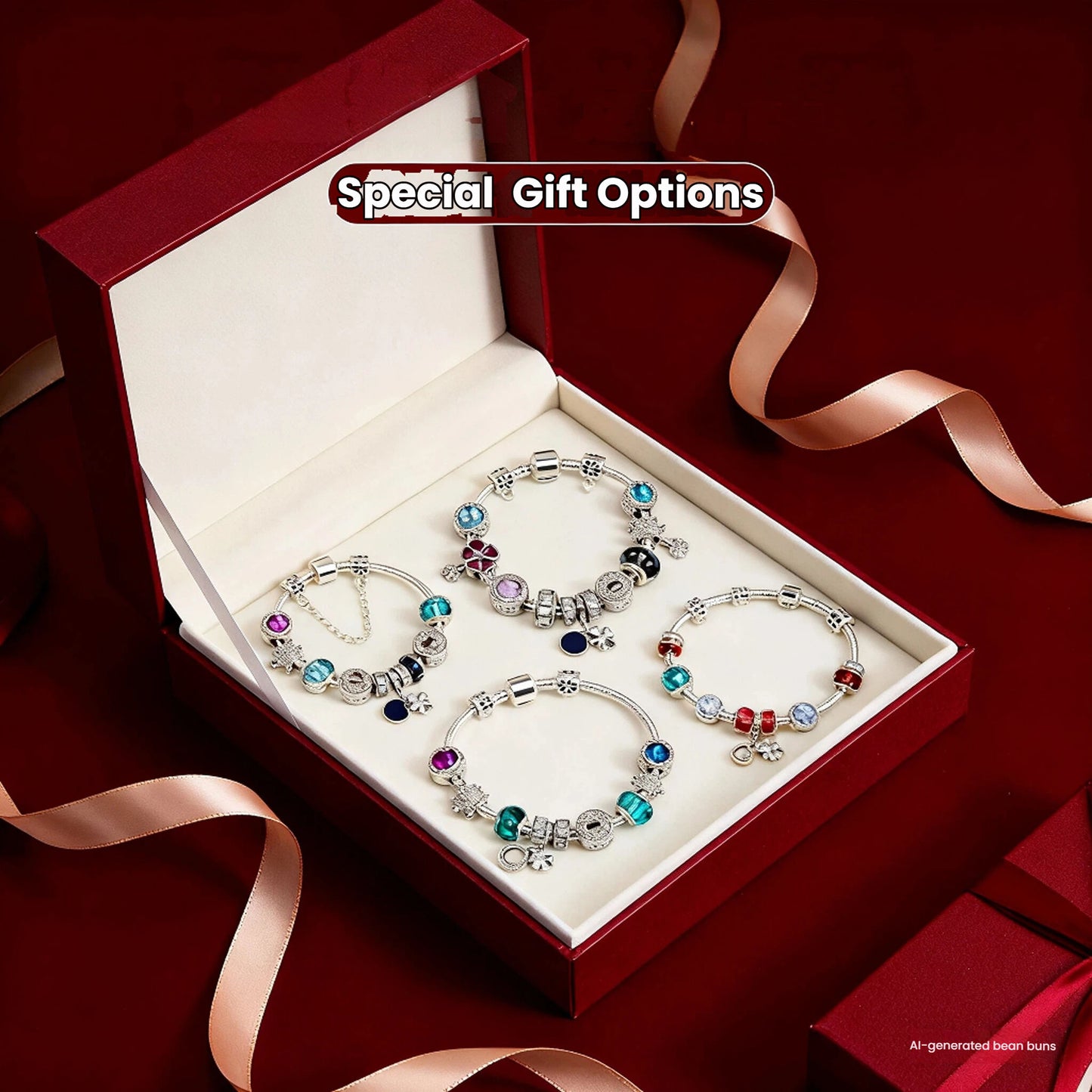 Combo Deal: Tortoise Bead, Purple Floral, Blue Starry Sky Bracelets - Mix & Match,Buy 3 for Better Price(triple-19cm)
