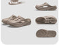 Men's Summer EVA Crocs with 3 Color Options - Breathable, Non-Slip, Comfortable Beach & Casual Sandals(khaki-43.5-44)
