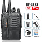 V2 Walkie Talkie Long Range Radio (2PCS BF-888S)