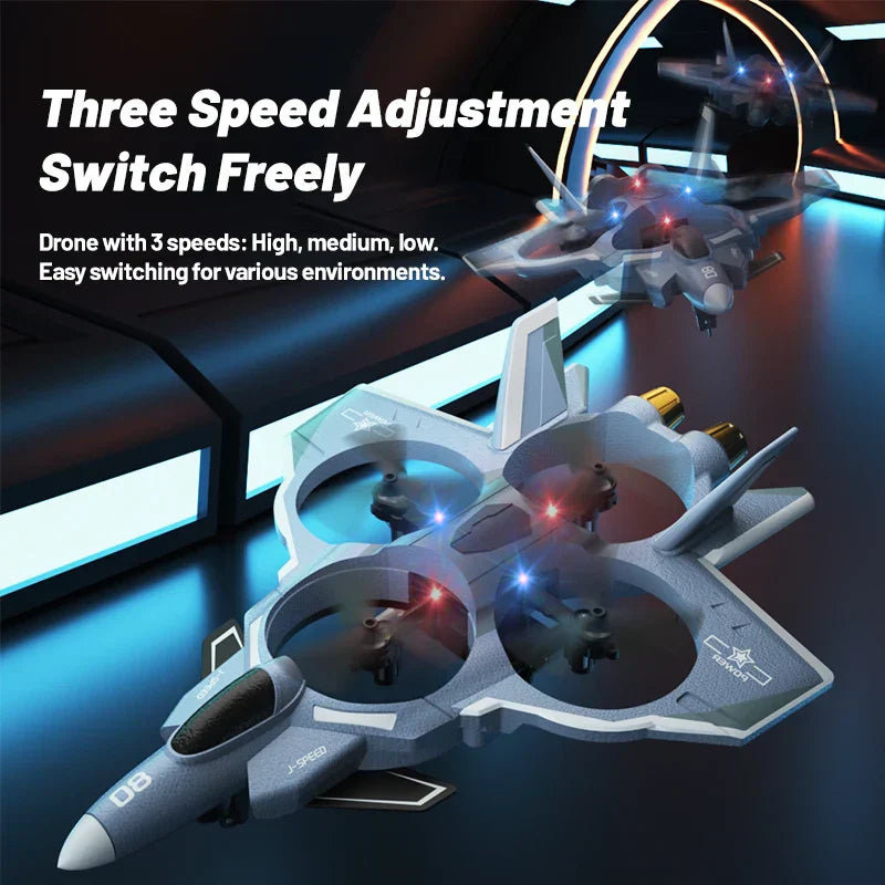 2.4G Rc Fighter Jet With Camera & Missile Launch (Grey)
