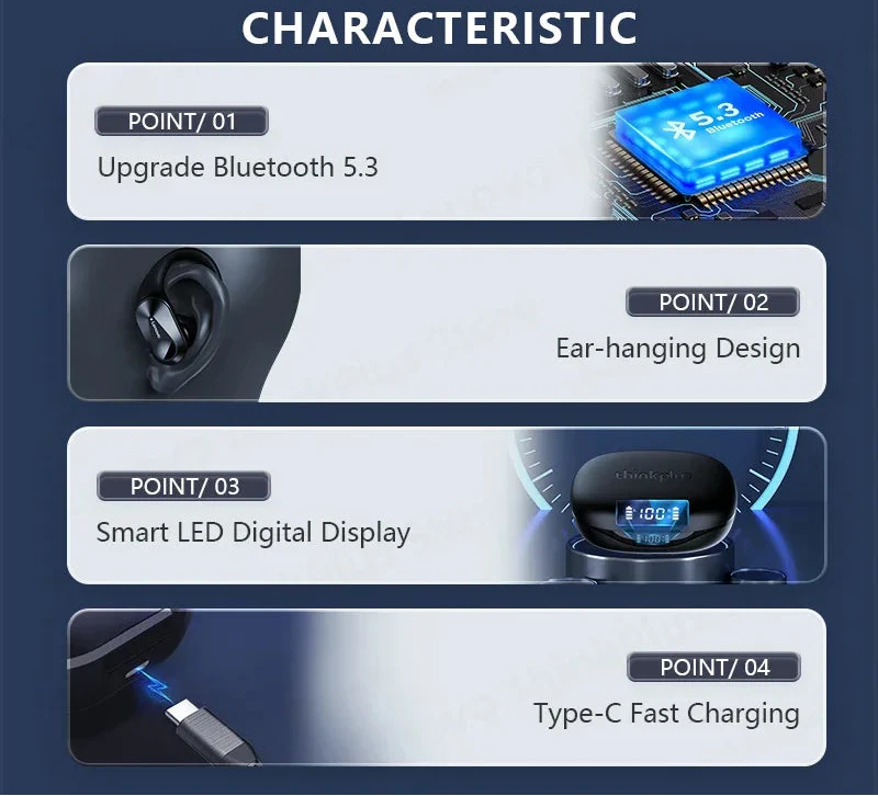 Bluetooth Wireless Earbuds Black