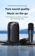Wireless Speaker with Dual Karaoke Microphones
