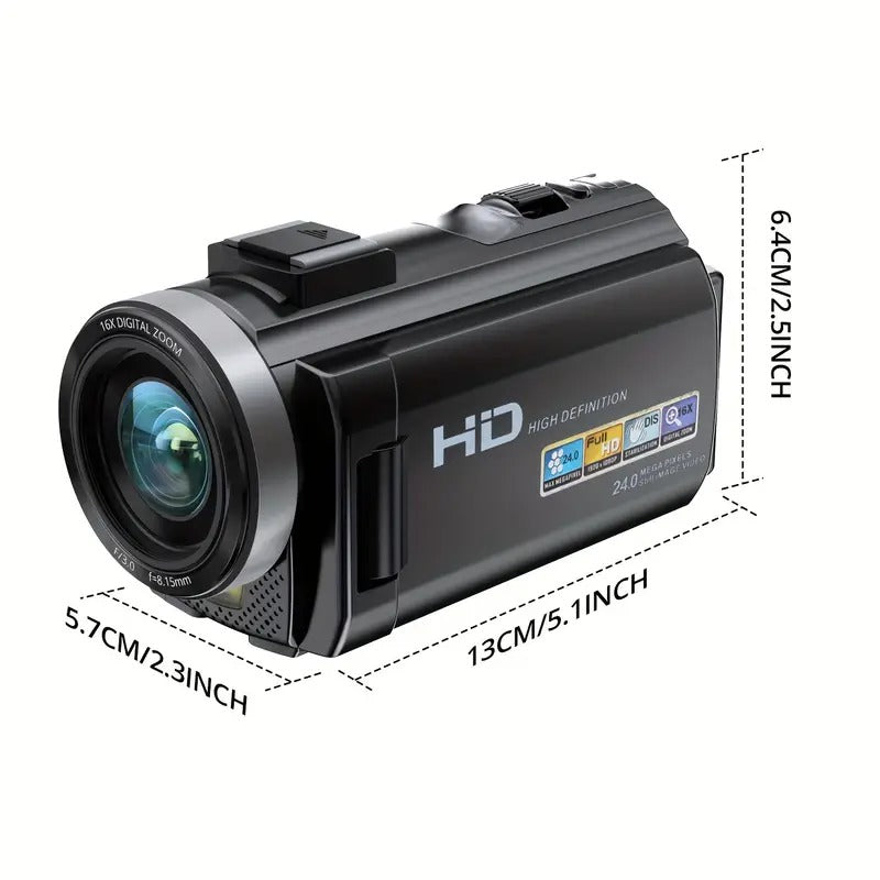1080P 24MP Digital Camera with 3.0" LCD