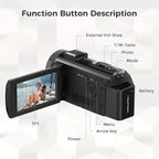 1080P 24MP Digital Camera with 3.0" LCD