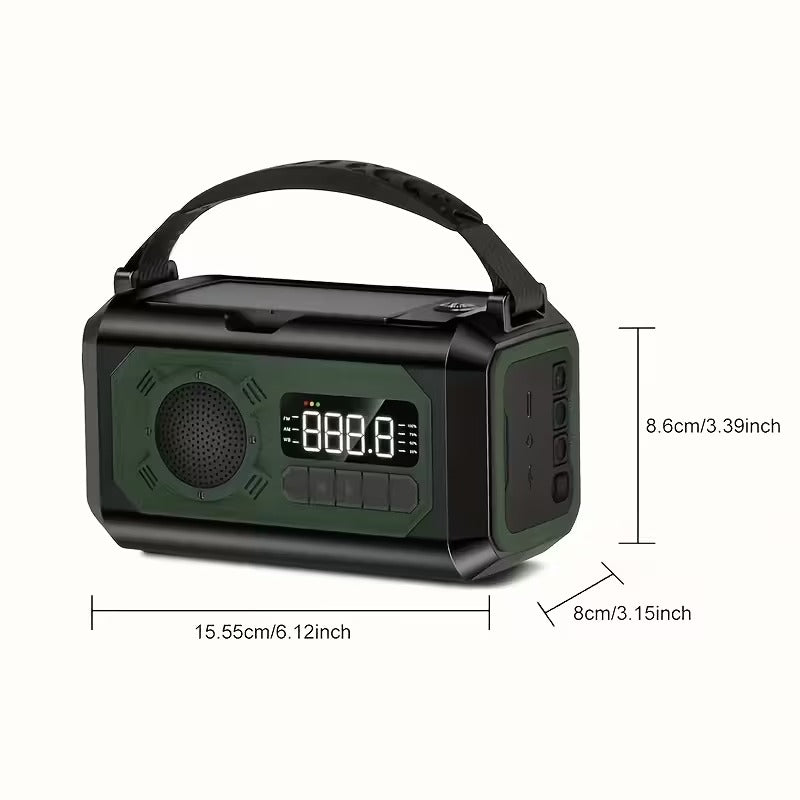 12000mAh Emergency Radio Solar Hand Crank Charger