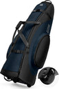 OutdoorMaster Padded Golf Club Travel Bag with Wheels, 900D Heavy Duty Oxford Waterproof -Alligators-Blue