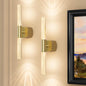 Battery Operated Wall Sconce Set of 2 Rechargeable Battery Powered Wall Light with 12000mAh Wireless Dimmable Wall Lamp Fixtures for Bedroom Living Room (Brushed Gold, 16"-2 Pack)