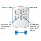 6 LED Light Set with Remote - Cool White for Cabinets & Displays