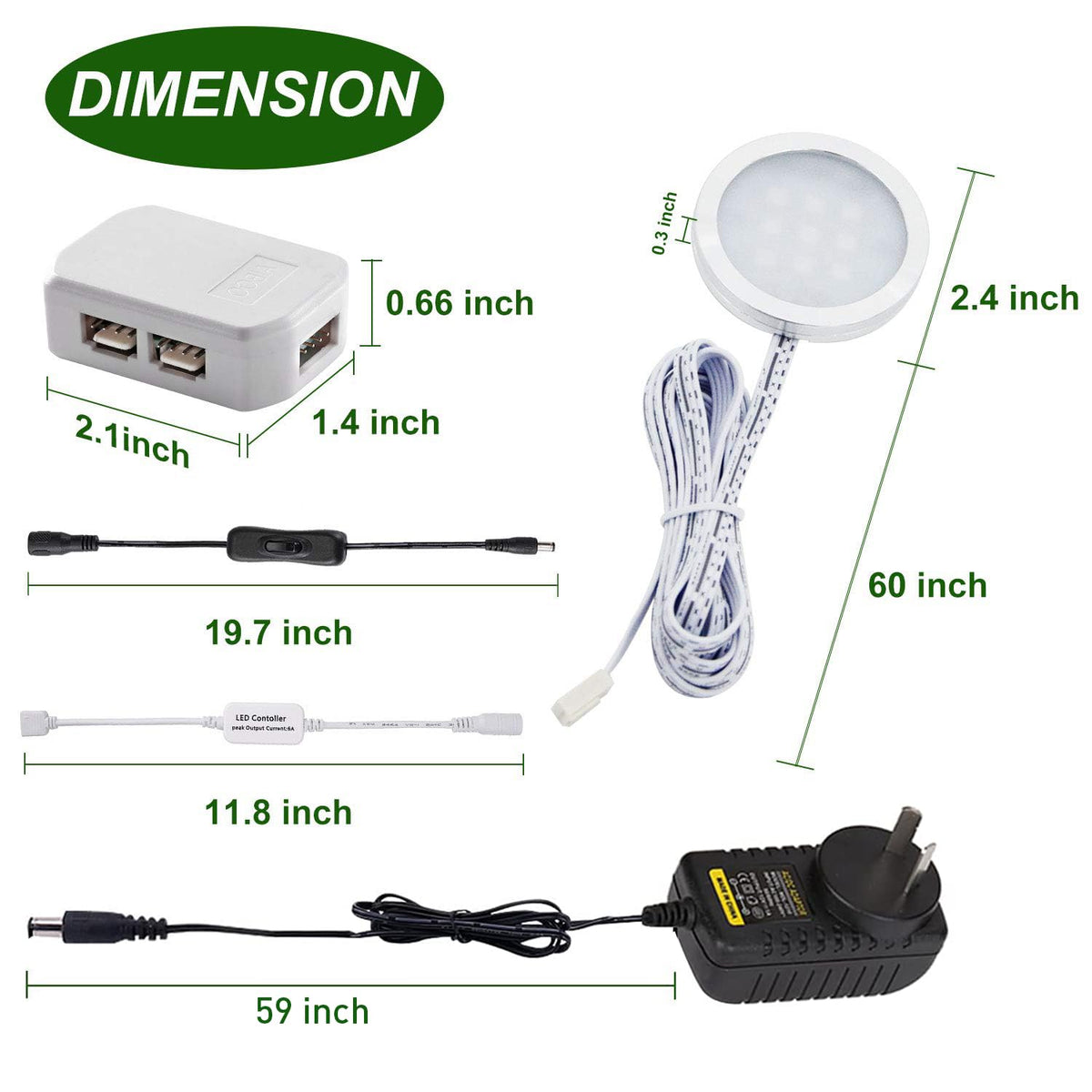 RGB Color Changing LED Under Cabinet Lighting Kit 4 Packs Aluminum Slim Cabinet LED Puck Lights for Kitchen Counter Wardrobe Counter Furniture Shelf Ambiance Christmas Xmas Decoration Lighting