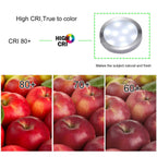 3 Pack Round Display 240V LED Puck Lights,6W Under Cupboard Counter Shelf Lights(Daylight White 6000K)