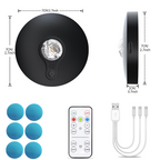 6 Lights LED Rechargeable Slim Cabinet Light, 2cm, Remote Control, Magnetic Mount