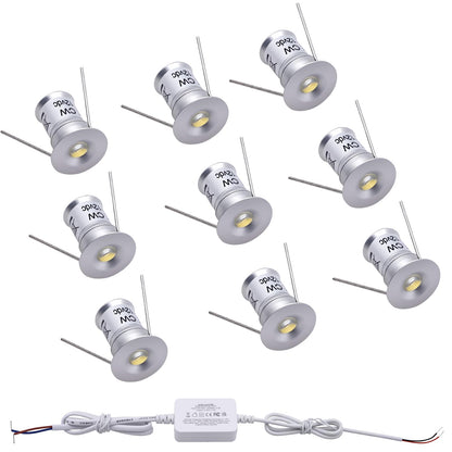 Mini LED Downlights for Ceiling 9 Pack,Cold White 6000K LED Recessed Ceiling Lights Spot Lights for Living Room Bedroom Kitchen Garden [Energy Class E]