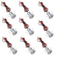 12V Under Cabinet LED Lights 9 Packs of Recessed Mini Downlights for Indoor with Hard Wired Cable and Connectors for Stair Step Furniture Showcase Lighting (Warm White)