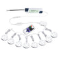 Linkable Under Cabinet LED Lighting 12V Slim Aluminum Dimmable Puck Lights Direct Wired with RF Remote Control for Kitchen Lighting(8pack Daylight White)