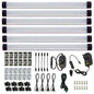 Dimmable LED Under Cabinet Lighting Under Counter LED Light Bar Linkable Kit with Rocker Switch Kitchen,Showcase,Shelf Lighting(6 Panel Kits Warmwhite)