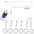 Linkable Under Cabinet LED Lighting 12V Slim Aluminum Dimmable Puck Lights Direct Wired with RF Remote Control for Kitchen Lighting(6pack,Daylight White)