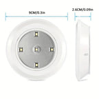 6 LED Light Set with Remote - Warm White for Cabinets & Displays