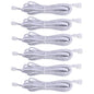 Extension Cables 9.84FT LED Under Cabinet Puck Lighting, 2-Pin Male and Female Cable Connector Extension Cords for Led Puck Lights with White Cords (6 Pack) 2-PIN ONLY