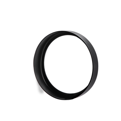 6 Pack GU10/MR16 Bulb Decorative Trim Rings, Heat Insulation Anti-Scald Protective Rings for Track Lighting, Snap-On Spring-Loaded Design (Matte Black)