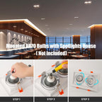 AR70 LED Light Bulb BA15D B15 Base, AC/DC12V Input, 7W 500lm for Home Household Commercial Lighting, 50W Halogen Lamp Replacement(Natural White,4 Pack)