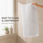 2 Pack Non-Slip Loofah Shower Mats 75x44cm Bathroom Bath Mat Machine Washable with Suction Caps Quick Drain