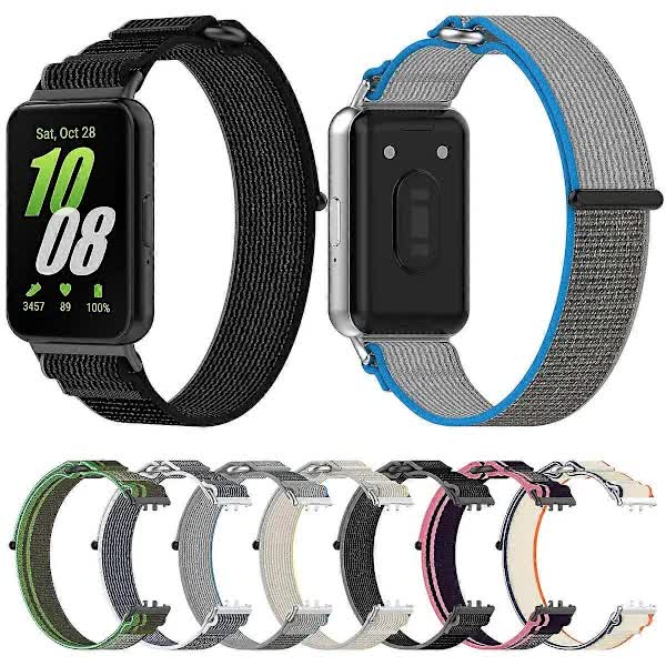Compatible withSamsung Galaxy Fit 3 Loop Nylon Watch Band Strap