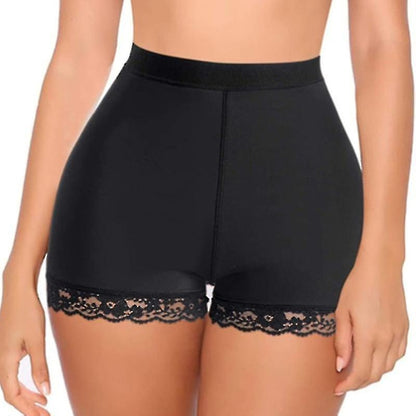 Women's Body Shaper Padded Butt Lifter Shorts Black S with Fake Bum Hip Enhancer Push Up Panty