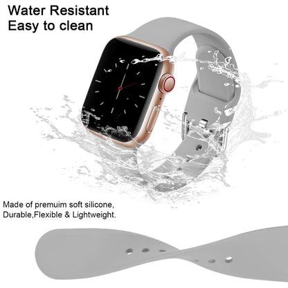 Compatible with Apple Watch Bands Series 8 7 6 5 4 3 Ultra SE 42mm 44mm 45mm, 3-Pack Black White Gray