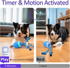 Interactive Dog Toys with Motion Activated, Squeaky Dog Toy Active Rolling Ball Wicked Ball for Daily Training  BLUE