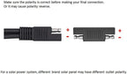 SAE Polarity Reverse Adapter Connectors for SAE to SAE Quick Disconnect Extension Cable, Solar Panel Battery Power Charger and Maintainer-3Pack