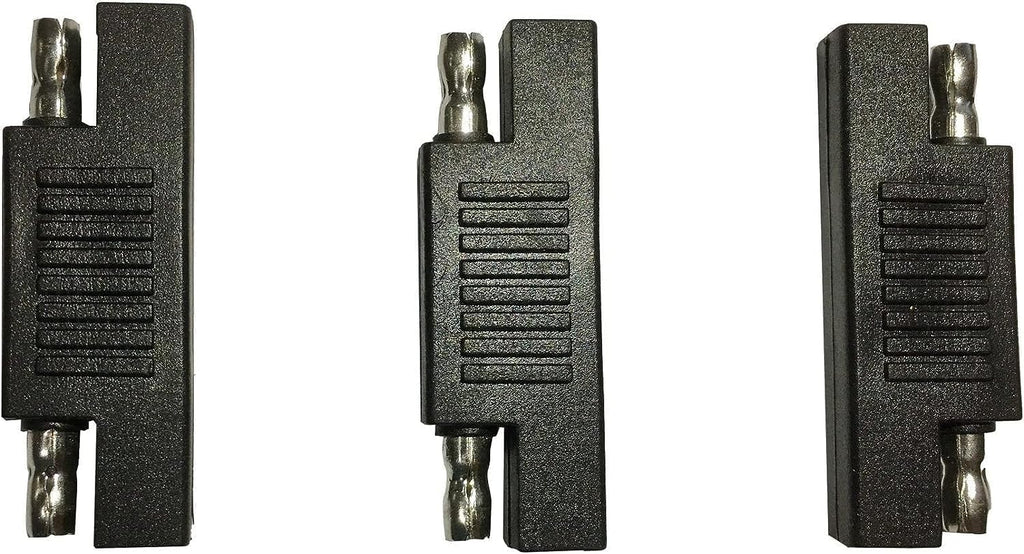SAE Polarity Reverse Adapter Connectors for SAE to SAE Quick Disconnect Extension Cable, Solar Panel Battery Power Charger and Maintainer-3Pack