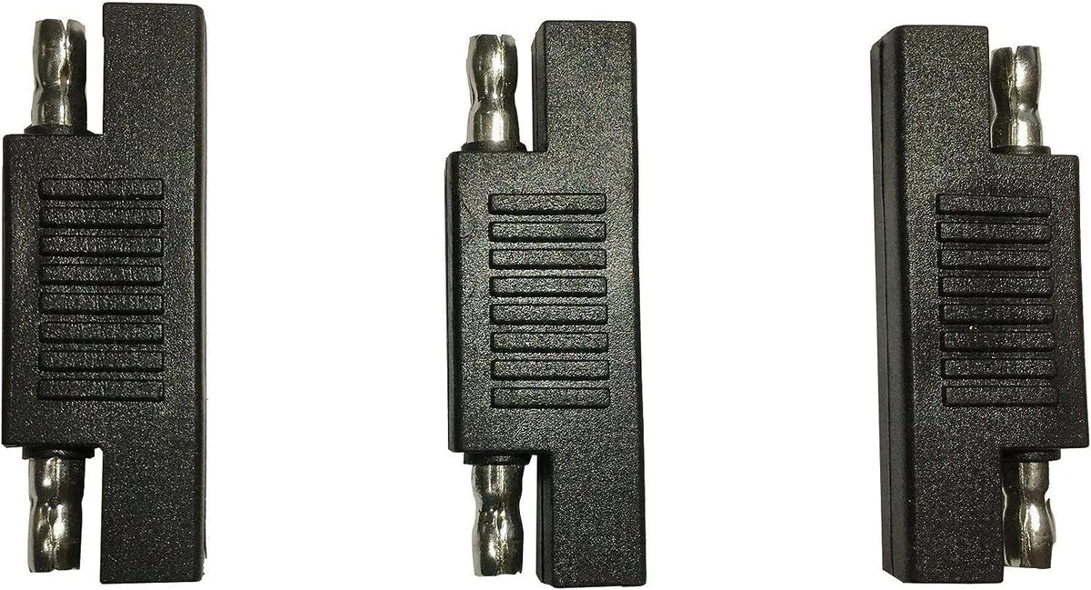 SAE Polarity Reverse Adapter Connectors for SAE to SAE Quick Disconnect Extension Cable, Solar Panel Battery Power Charger and Maintainer-3Pack