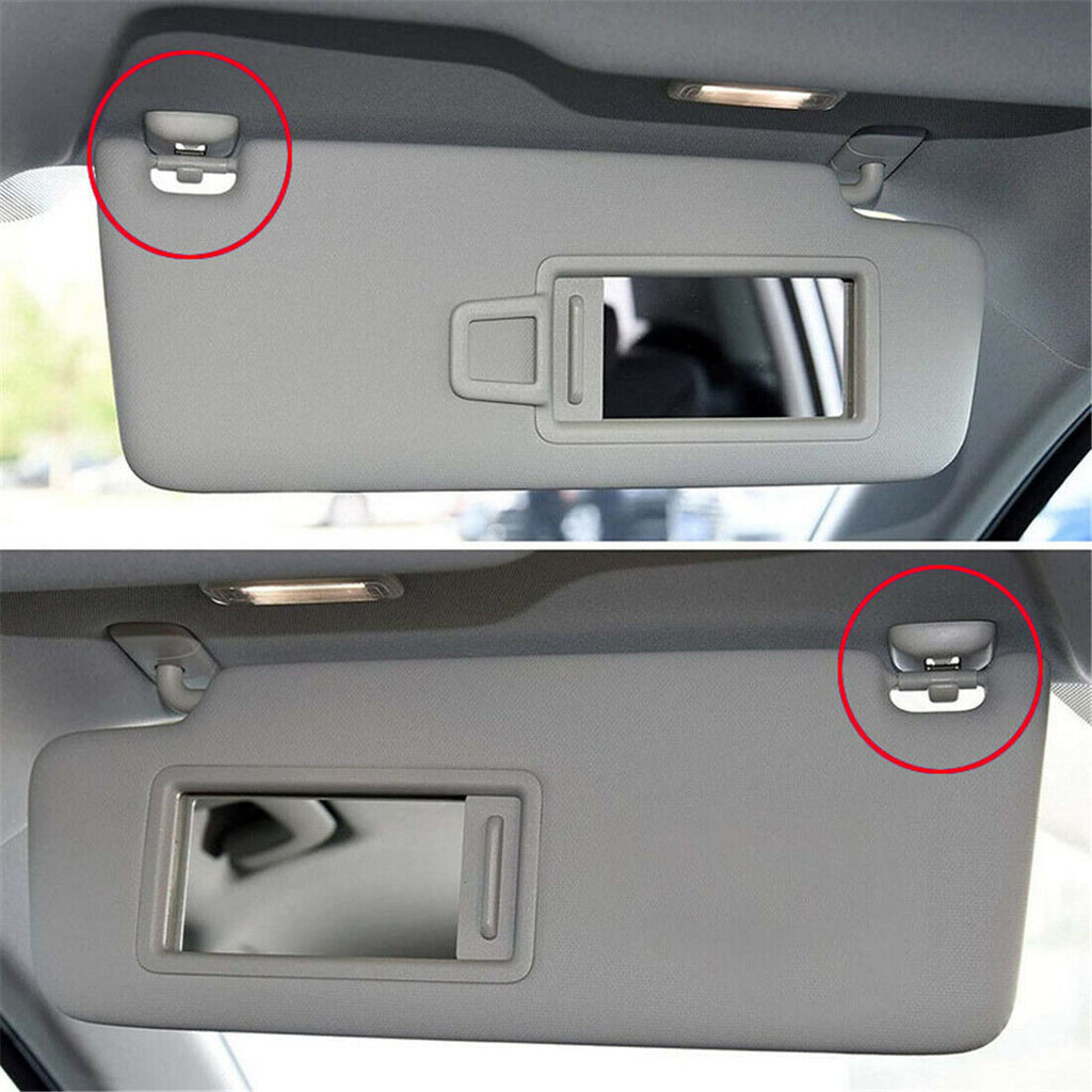 2x Sun Visor Clip Hook Mount Holder Compatible with Audi A1 A3 A4 A5 Q3 Q5 B6 B7 B8