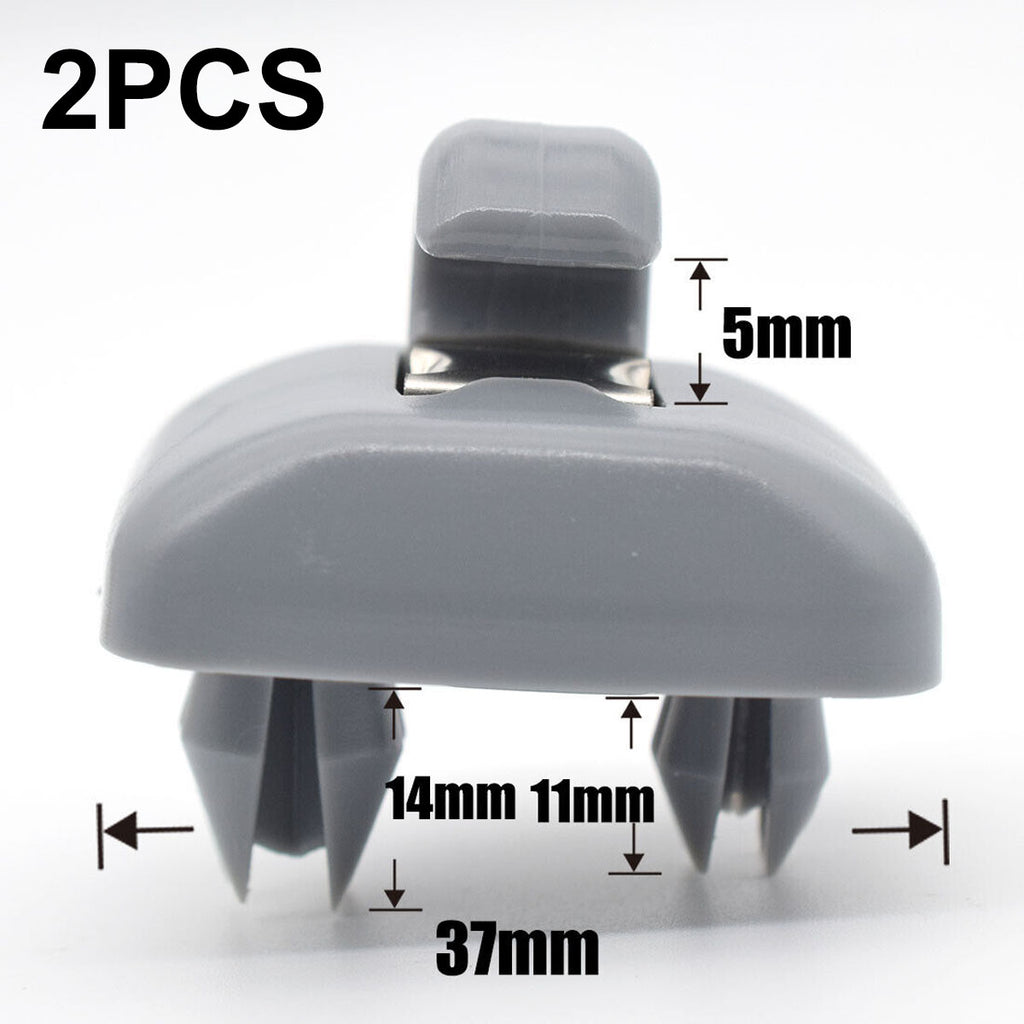 2x Sun Visor Clip Hook Mount Holder Compatible with Audi A1 A3 A4 A5 Q3 Q5 B6 B7 B8
