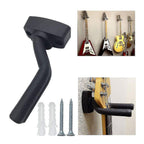 Guitar Hanger Wall Mount 5-Pack Black with Screws Compatible with Guitars