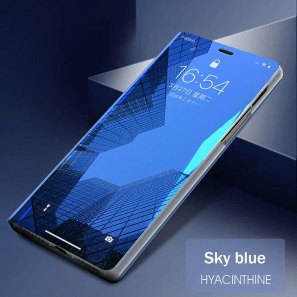 Compatible with Samsung S21 FE Transparent Blue Full Body Protection Smart Case 360 Samsung