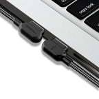 Compatible with Apple McDodo CA-4673 Angled Lightning Cable 1.8m 2A Fast Charging with LED iPhone iPad Black